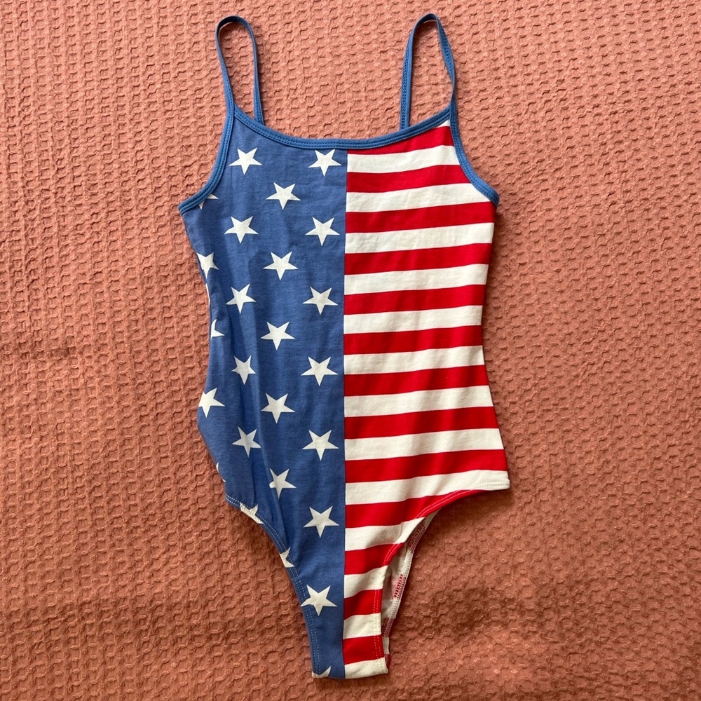 American Flag Bodysuit size XS